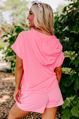Ensemble haut et short Henley à capuche *-A WOMAN WE LOVE