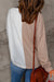 High khaki with long sleeves and round color block round