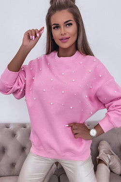 Côte dinner sweatshirt with candy pearl details