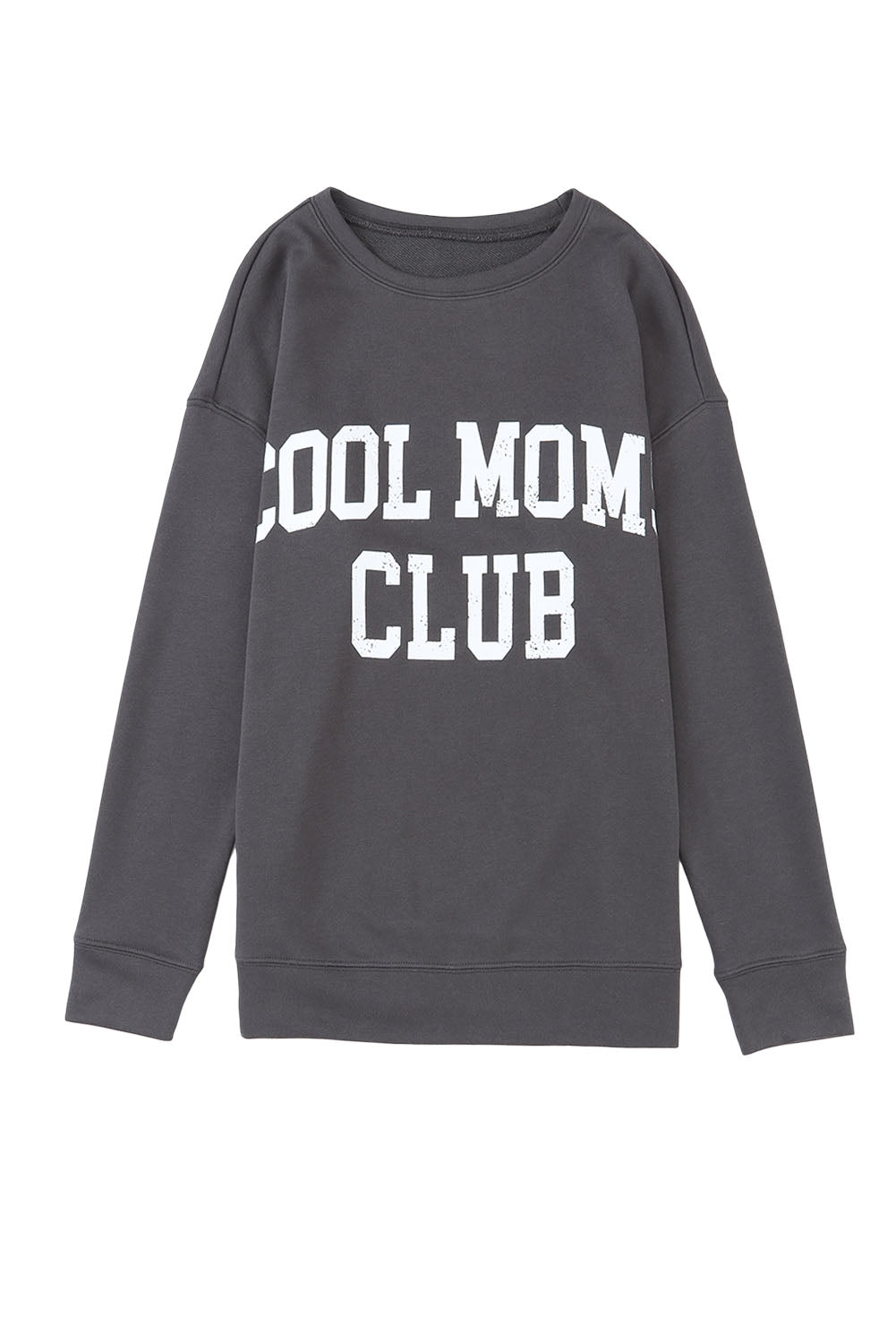 Grau Cool Moms Club Drop Schulter -Sweatshirt