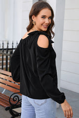 Blouse asymétrique nouée-A WOMAN WE LOVE