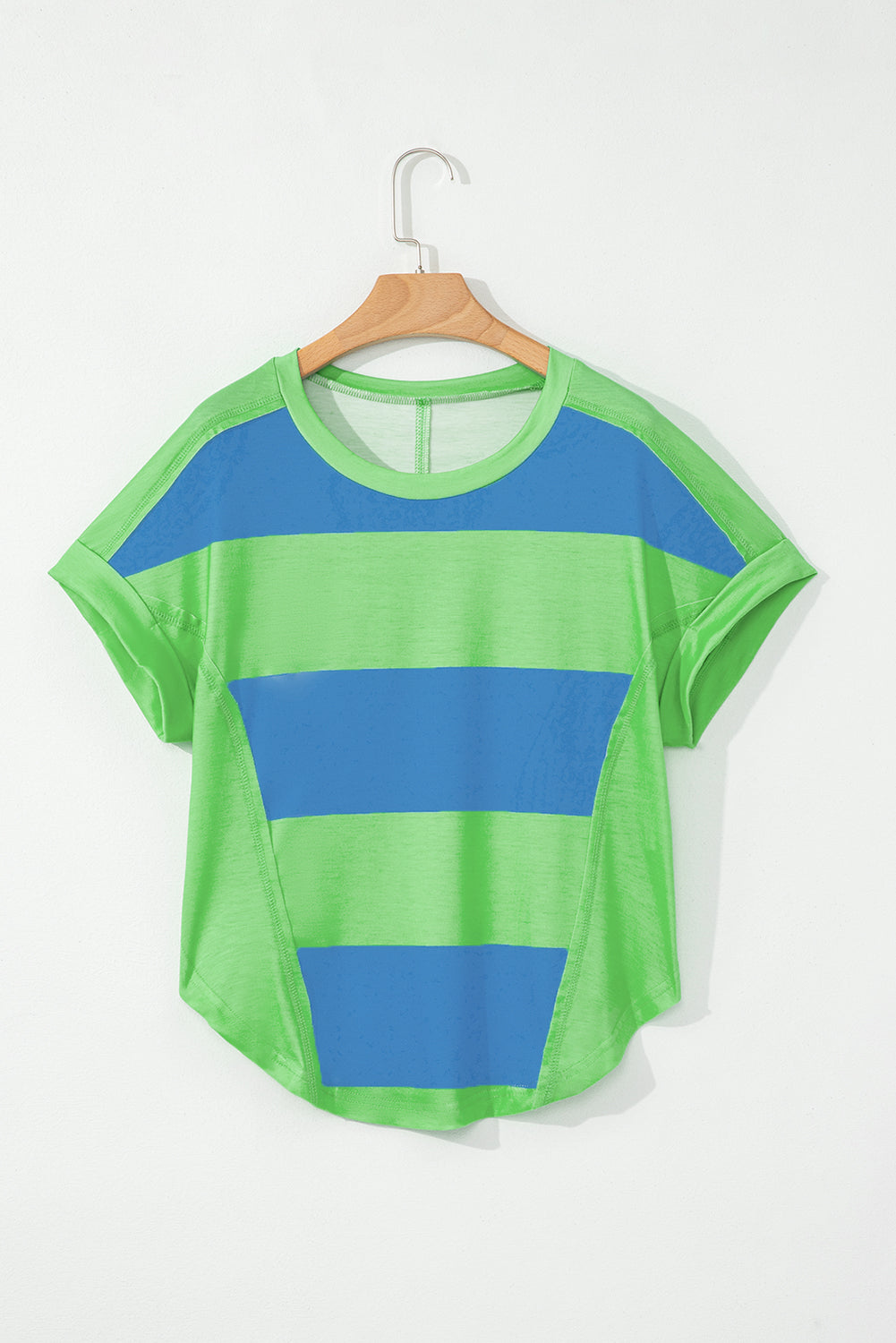 Camiseta azul de bloque azul *