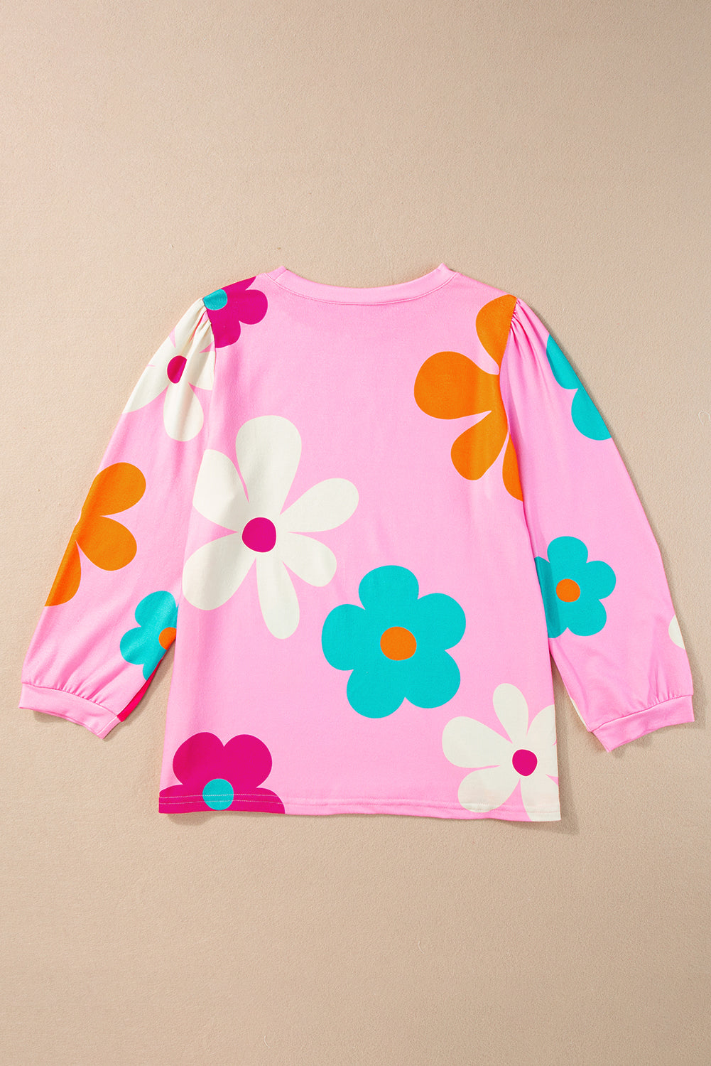 Sleeve top bracelet and pink floral print *