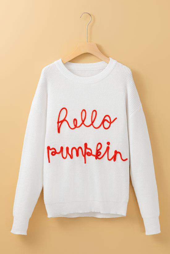 Hello graphics sweater Hello Pumpkin