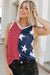 Star Tank Top and Stripes of the Ardent Red American Flag