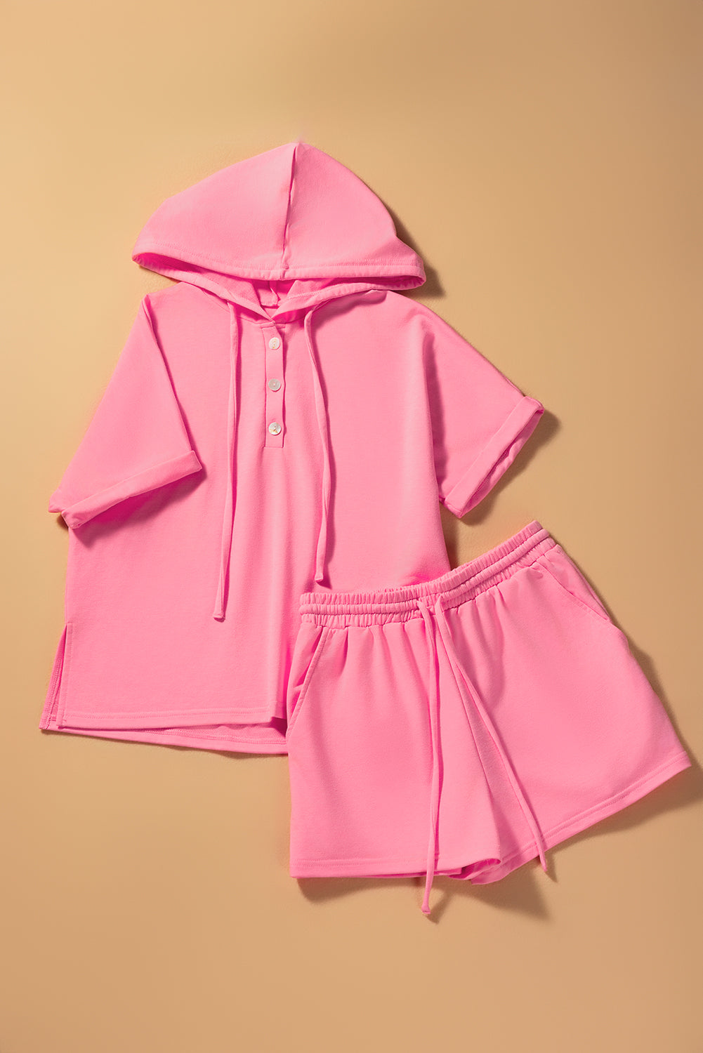 Ensemble haut et short Henley à capuche *-A WOMAN WE LOVE