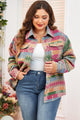 Rose - Gran chaqueta de set impresa azteca con bolsillo