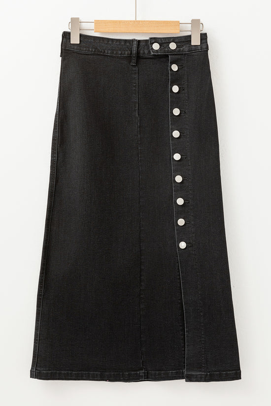 Black-up mid-length man's skirt *