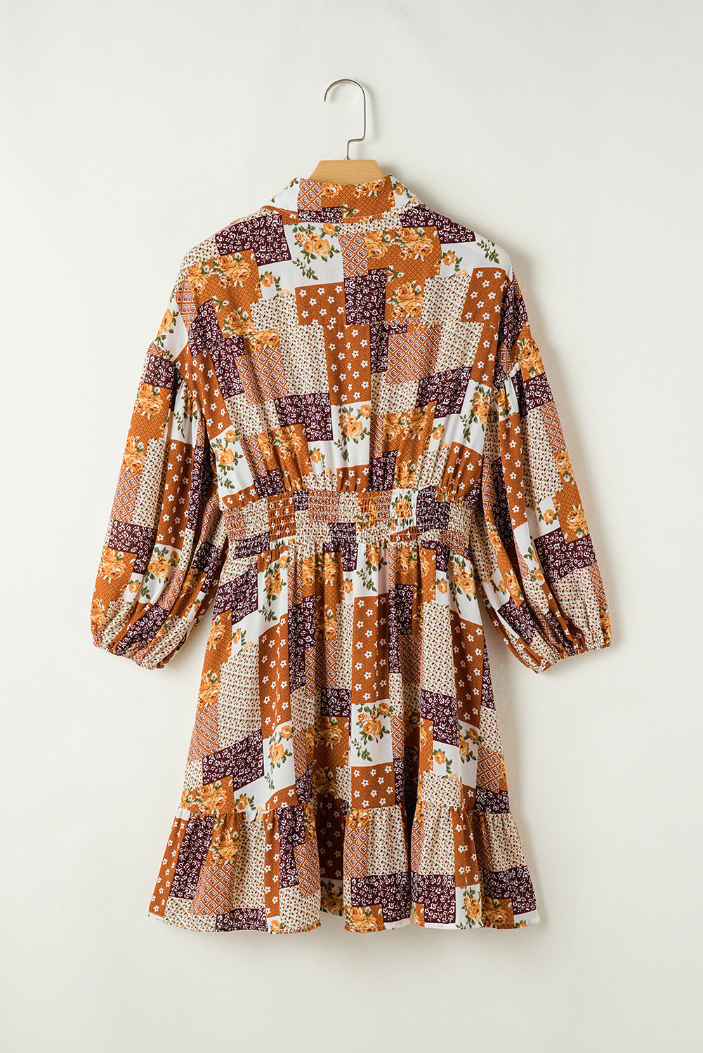 Mini-Robe Orange Flower Shirt Bohemia*