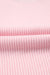 Pink tank top in U in ribbed knit *