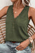 Half-Bouton green tank top *