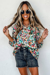 Blouse multicolore à  abstrait-A WOMAN WE LOVE