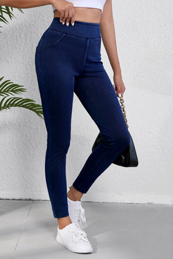 Jegging Slim Extensible Alta Ashleigh Blue en color