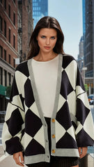 Black buttoned cardigan *
