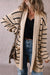 Cardigan open to black stripes *