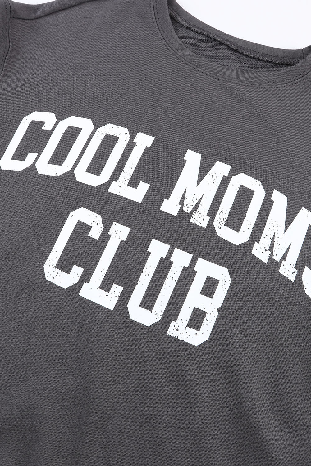 Grau Cool Moms Club Drop Schulter -Sweatshirt