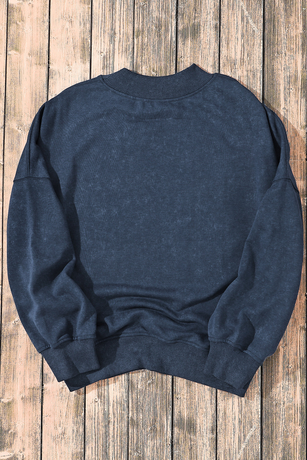 Sky Blue Drop Bounter Crew Neck Pullover Sweethirt