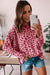 Ample with long sleeves and pink animal print