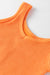 Grapefruit Orange Seamless Ribbed Crop Tank Top