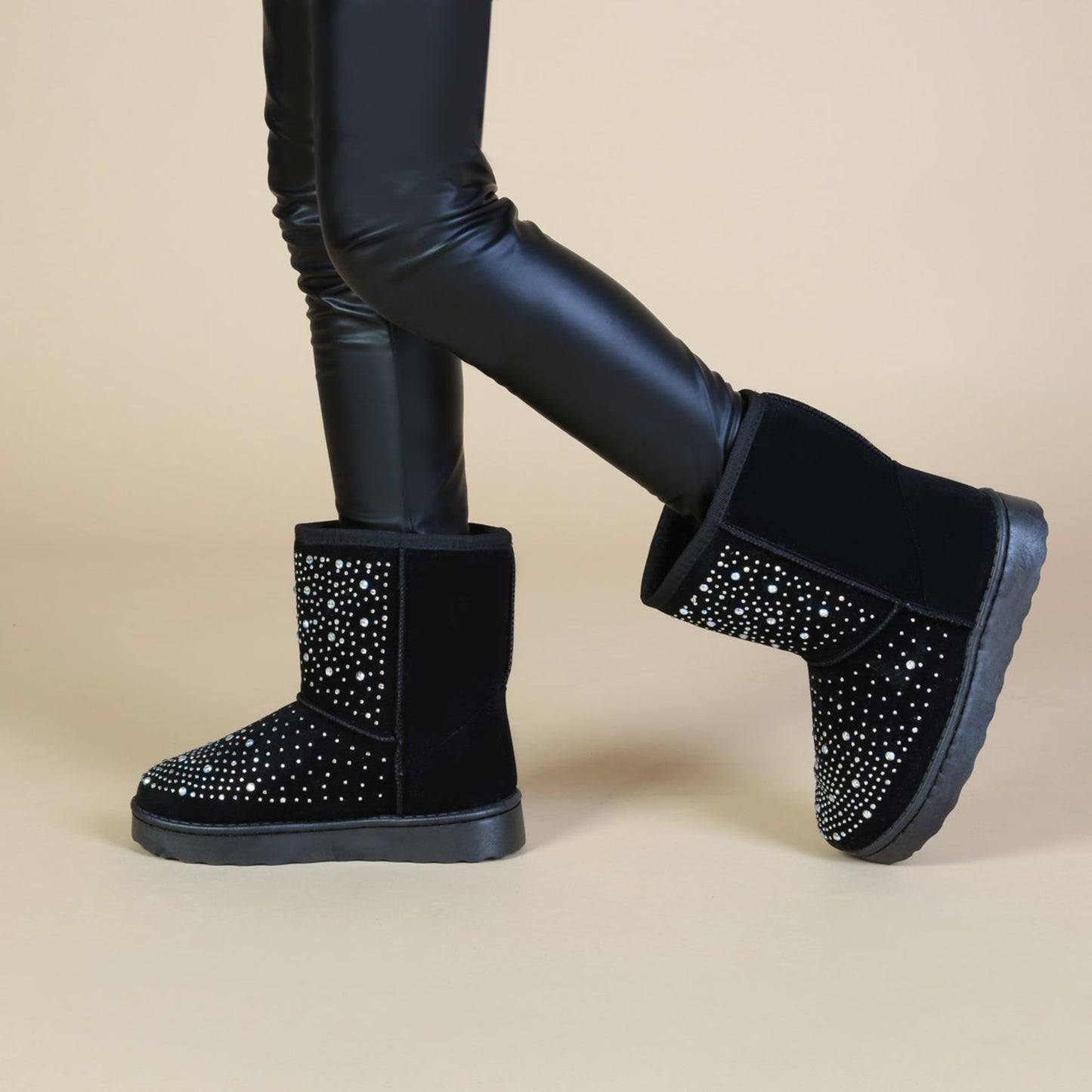 Bottes de cheville brillantes