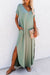 Robe t-shirt longue vert gazon *