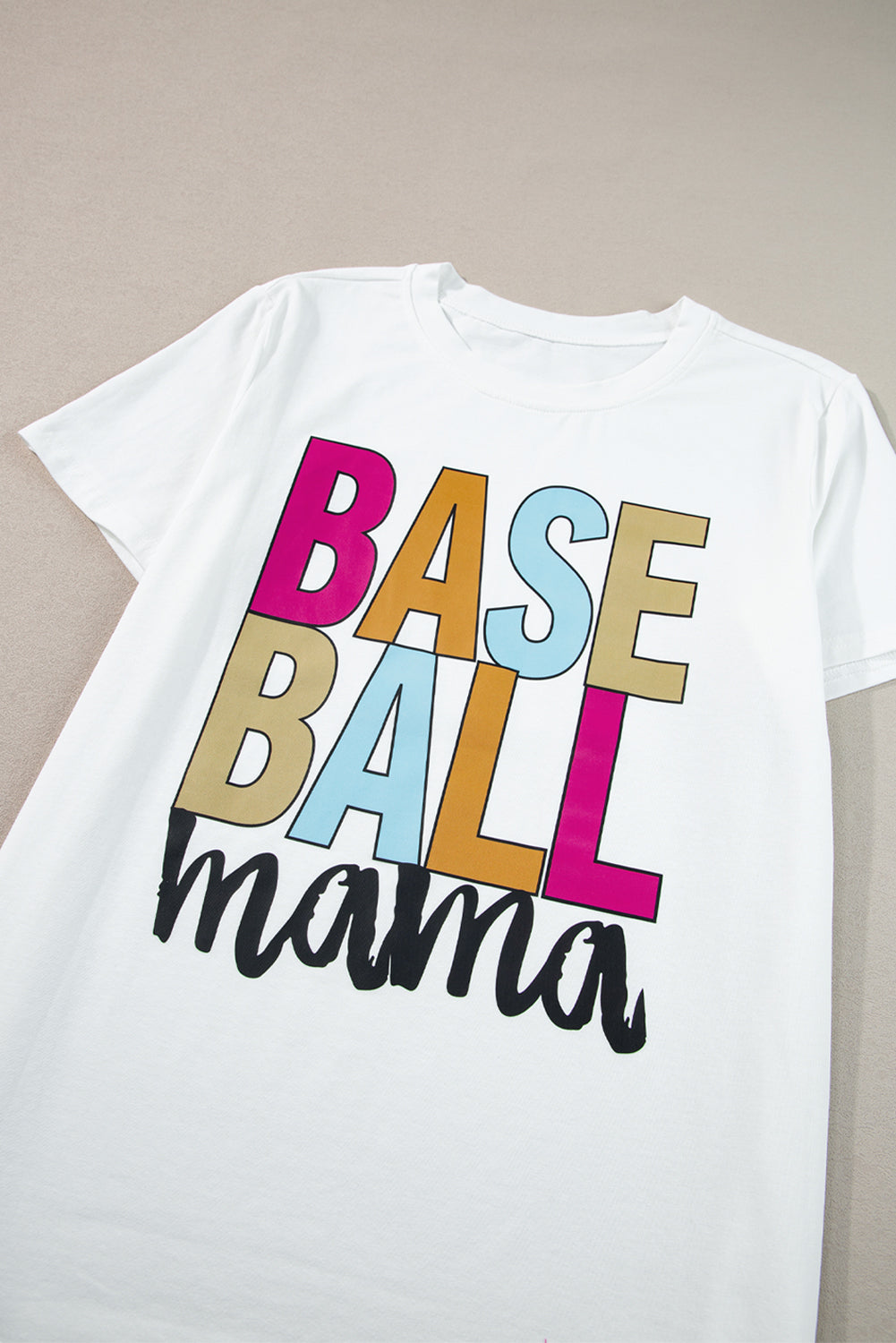 MAMA BASEBALLA BASEBALL MAMA TEE grafica multipla