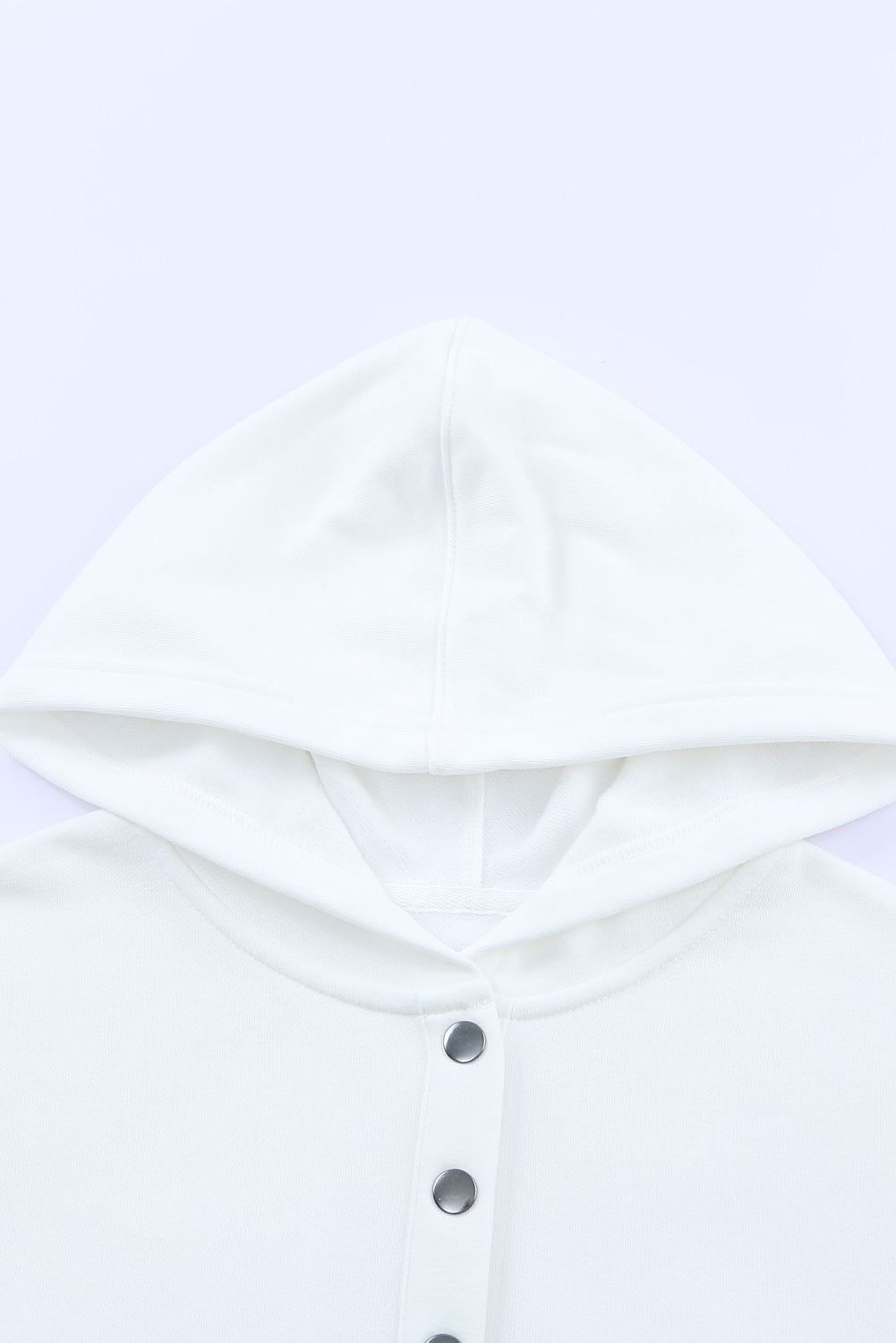 White Batwing manga en sudadera con capucha Henley