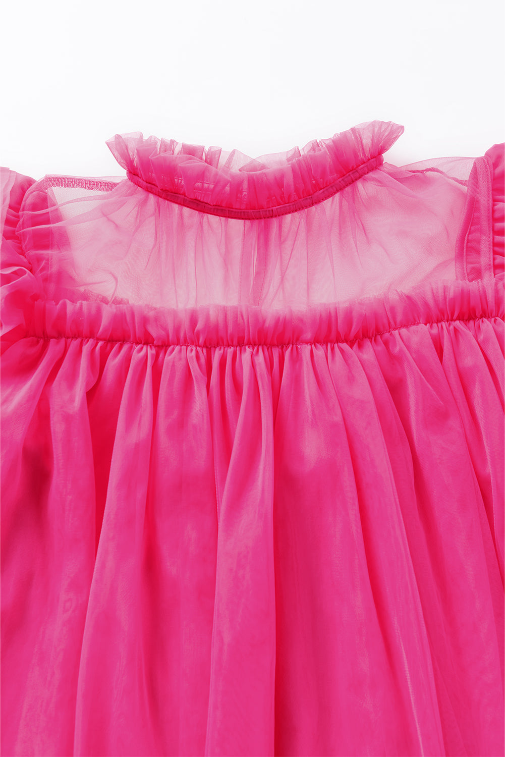 Blouse babydoll évasée à fraise-A WOMAN WE LOVE