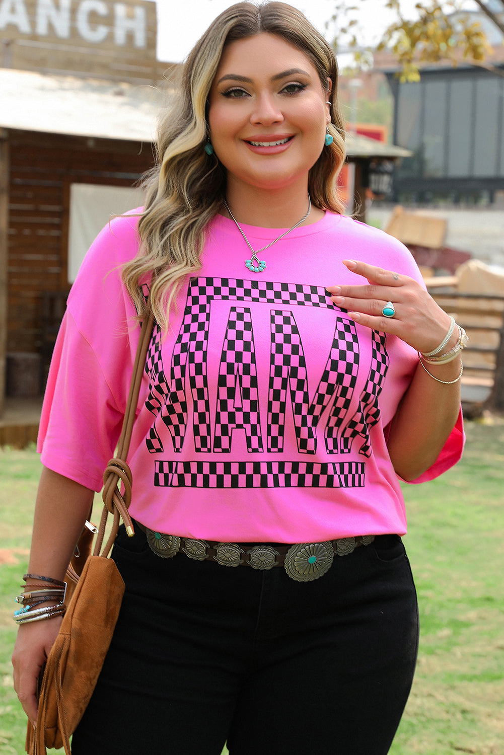 Camiseta grande de tamaño de mamá *
