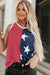 Star Tank Top and Stripes of the Ardent Red American Flag