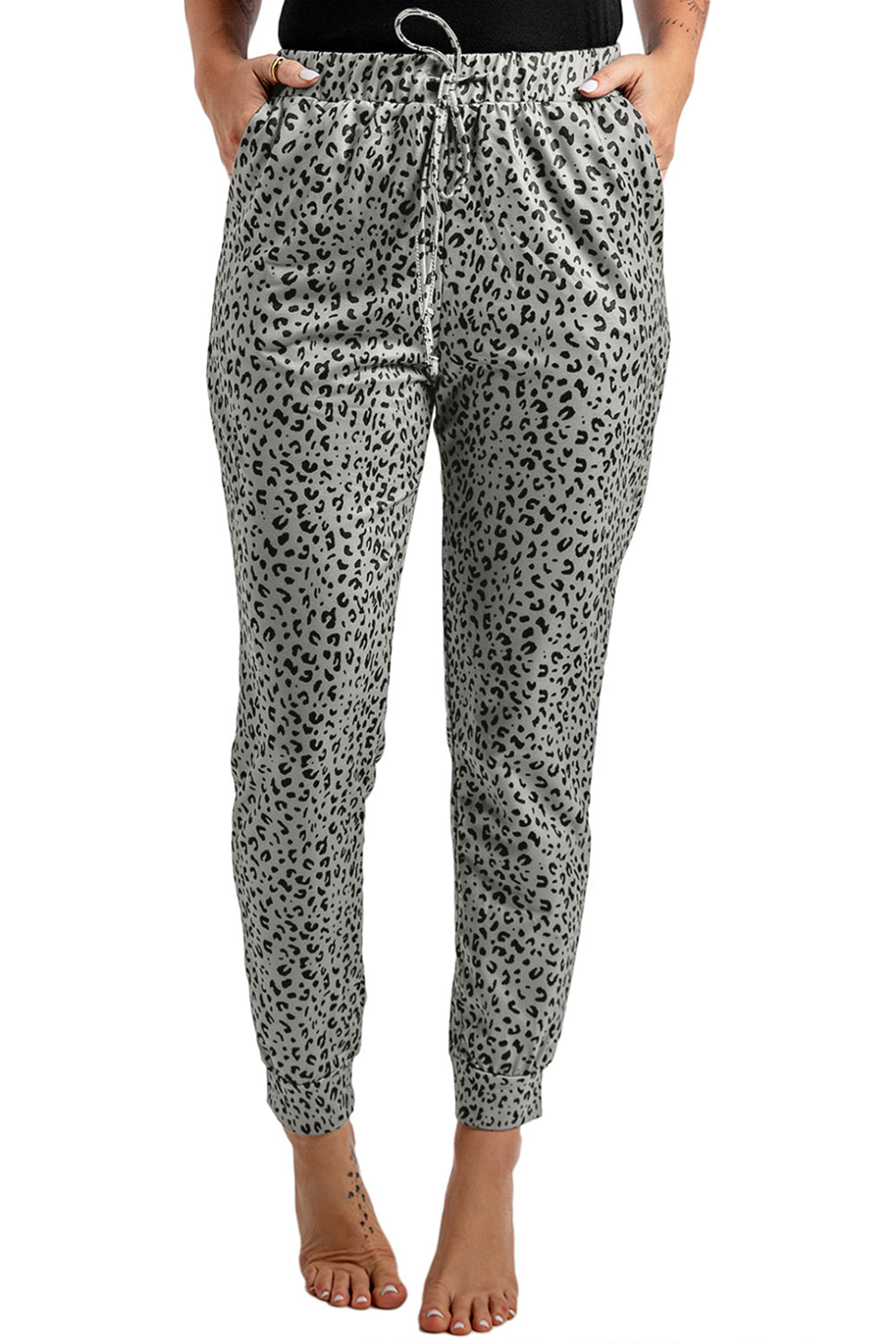 Joggers de leopardo caqui Breezy