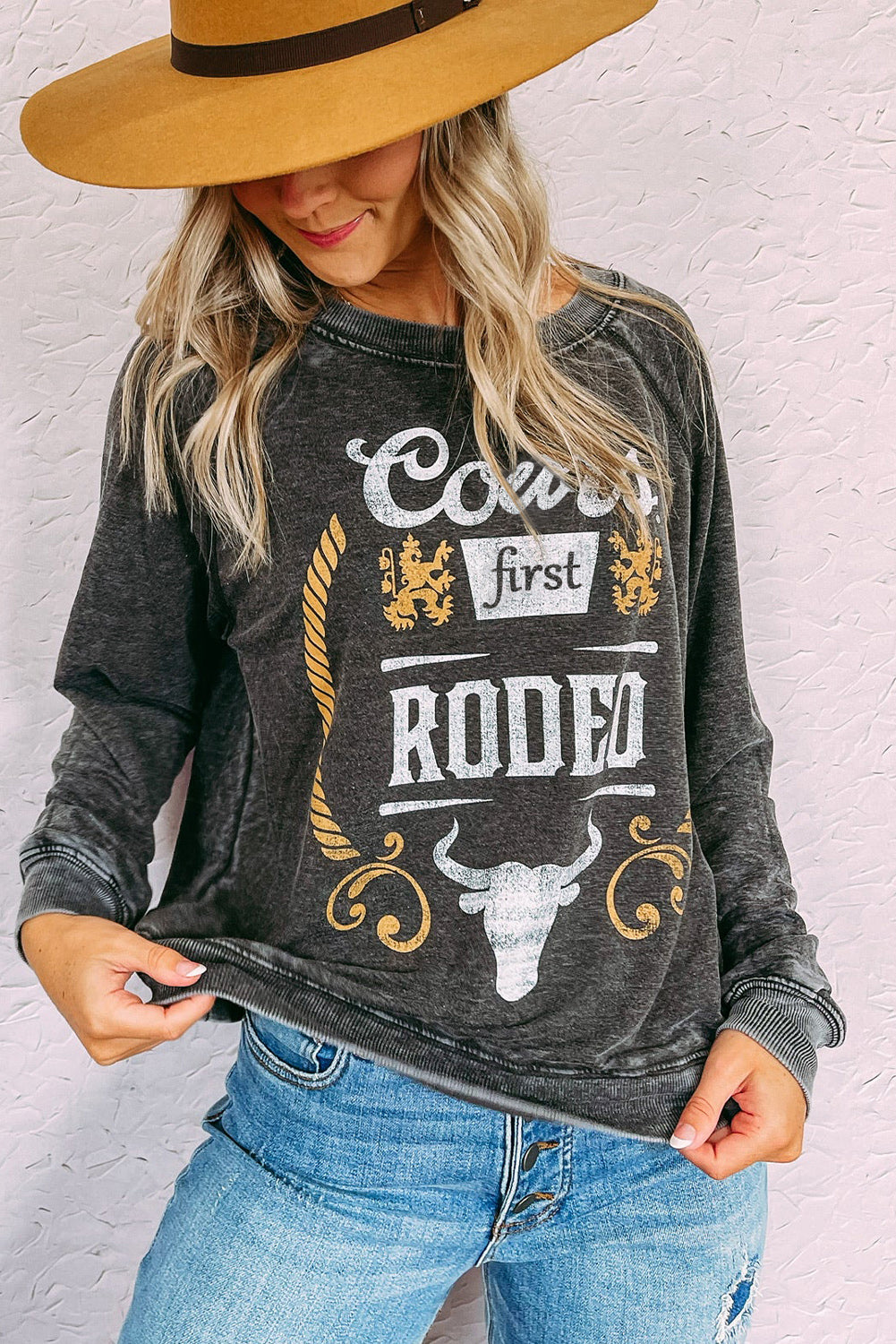 Grey Coors Banquet Rodeo Graphic Mineral Washert Sone