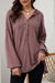 High Low Hem Button Up Hoodie