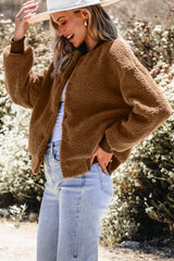 Blouson aviateur côtelé à col de baseball Redwood Burl Sherpa-A WOMAN WE LOVE