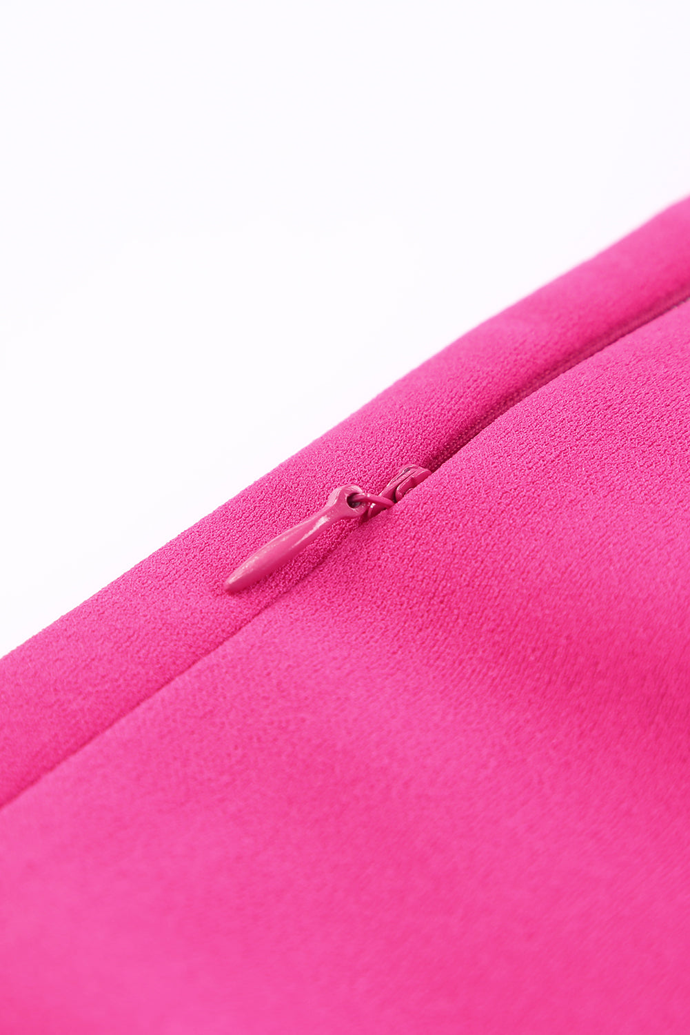 Pantalones de cintura alta con dobladillo dividido rosa