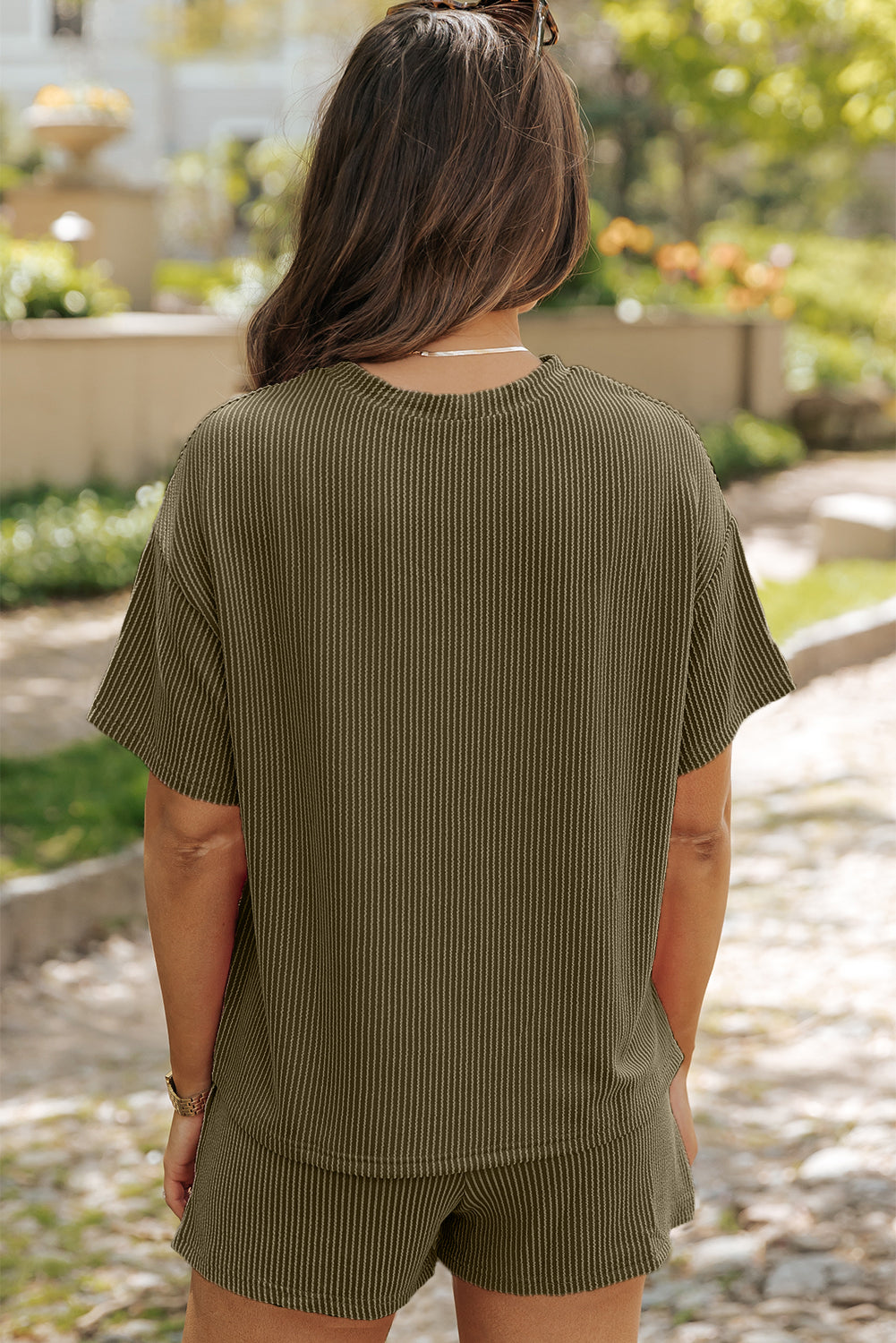 Ensemble t-shirt et short coupe ample en tricot *-A WOMAN WE LOVE