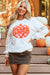 White Halloween Pumpkin Patch Terry Sweatshirt