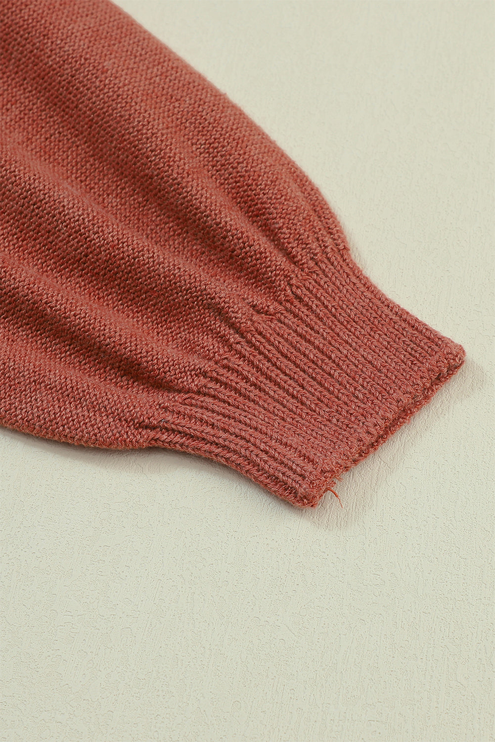 Black sweater with ribbed edge and COLOR BLOCK bishop sleeves
