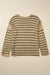 Relaxed khaki striped sweater *