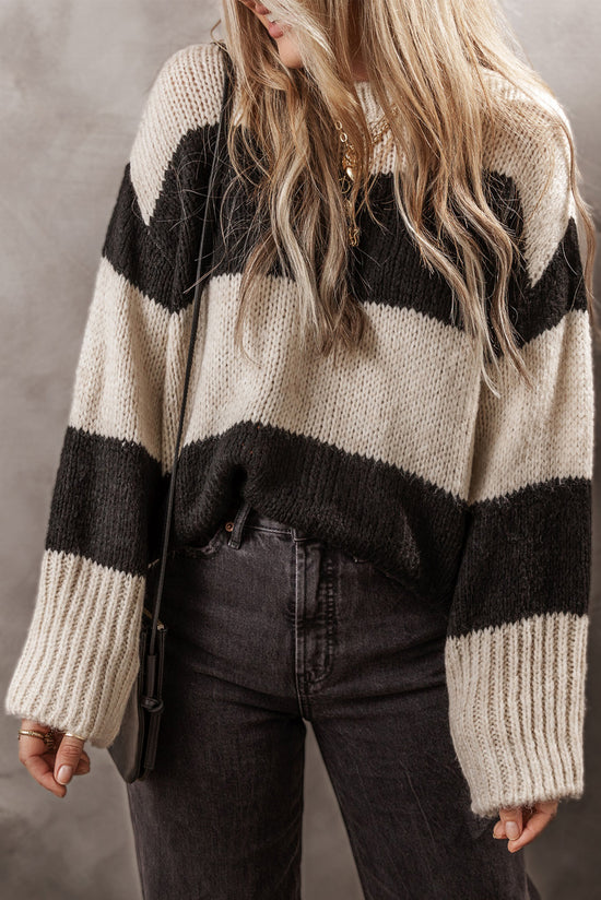 Ample sweater with Jet Stream Color Blocks